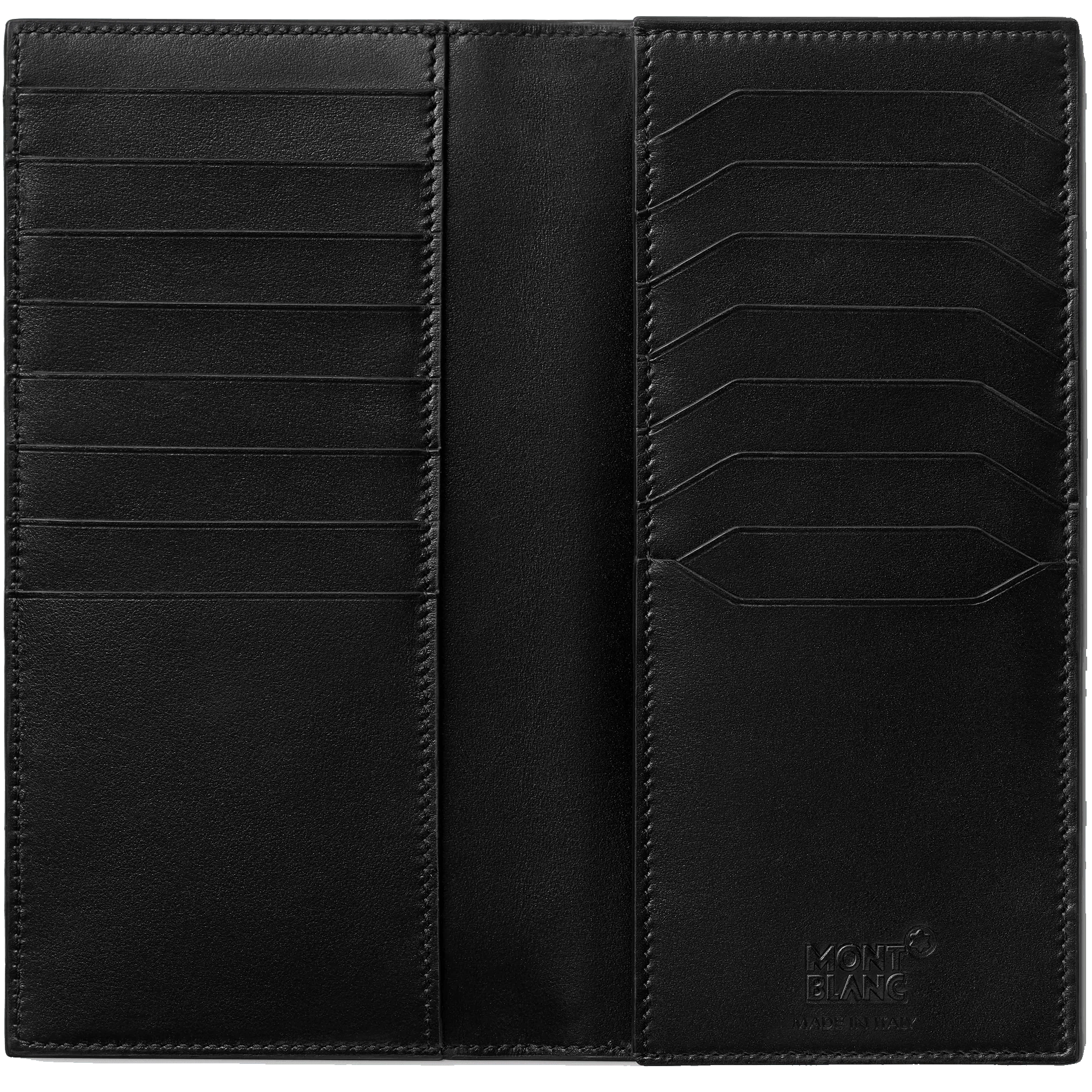 Montblanc portafoglio lungo Meisterstück 15 scomparti nero/rosso 129682
