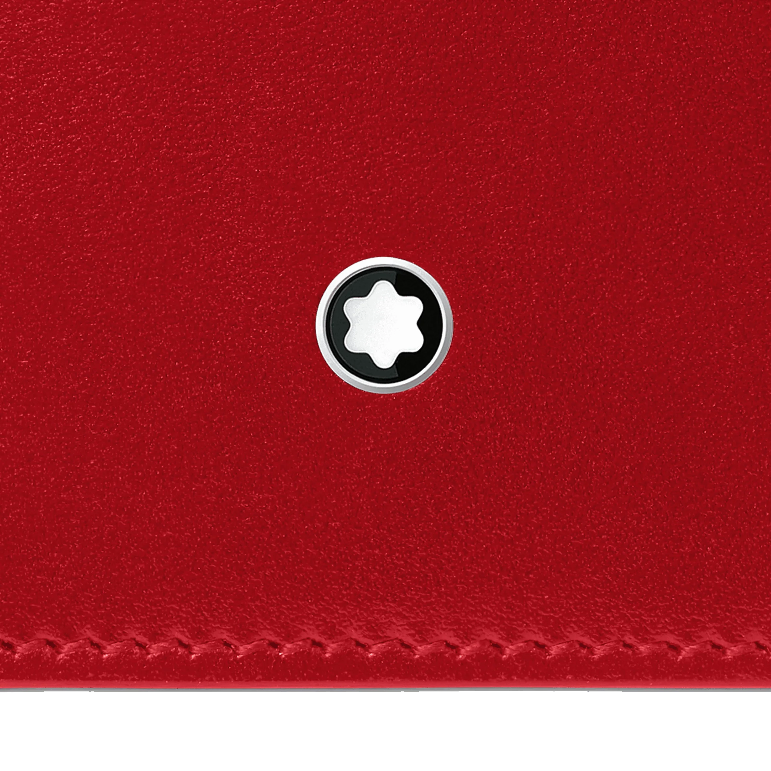Montblanc portafoglio lungo Meisterstück 15 scomparti nero/rosso 129682