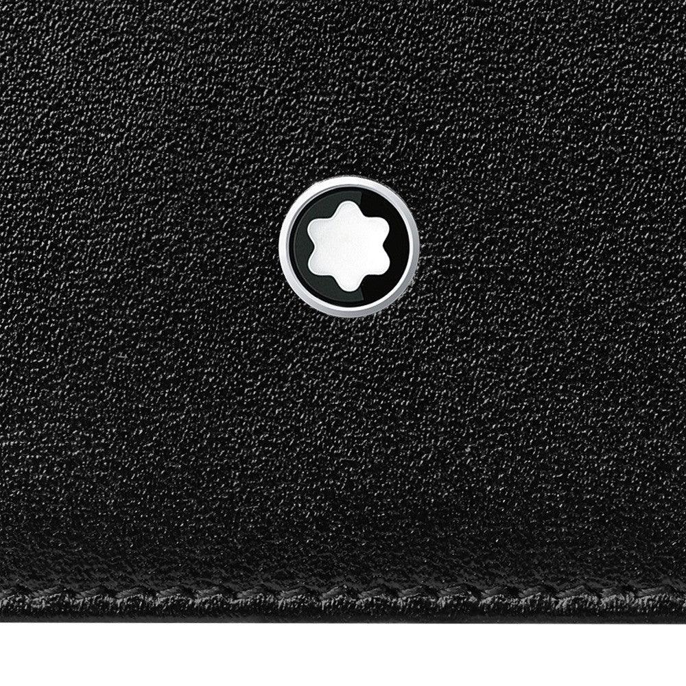 Montblanc portafoglio verticale 12 scomparti con cerniera piccolo Meisterstück nero 118304