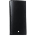 Montblanc portafoglio verticale 14 scomparti e tasca con cerniera Meisterstück nero 7165 nuova referenza 198318