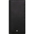 Montblanc portafoglio verticale 14 scomparti e tasca con cerniera Meisterstück Soft Grain nero 113303