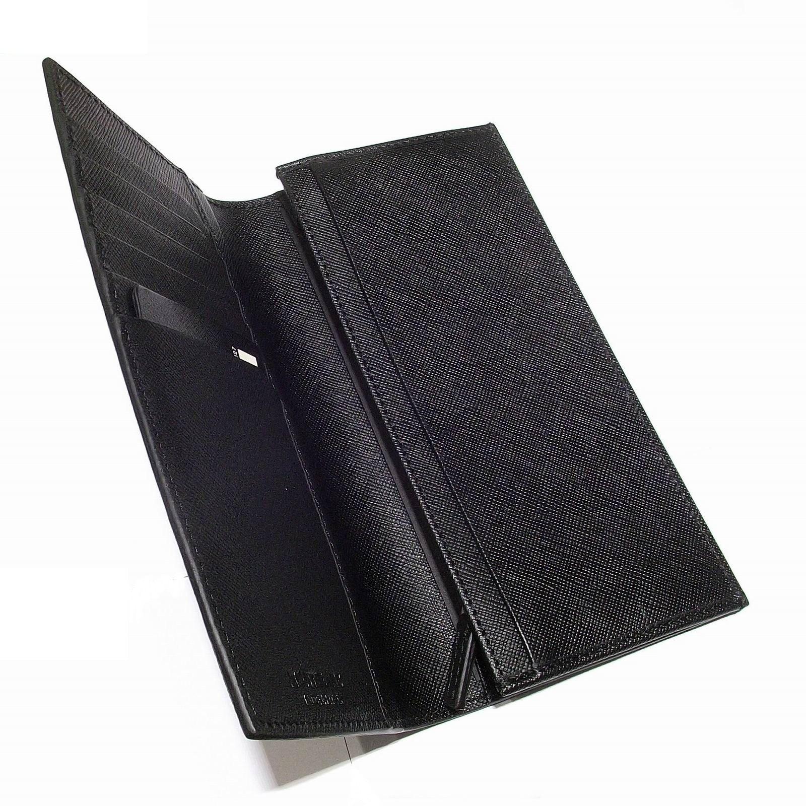 Montblanc portafoglio verticale 6 scomparti con cerniera Sartorial nero 113219