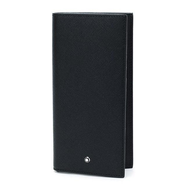 Montblanc portafoglio verticale 6 scomparti con cerniera Sartorial nero 113219