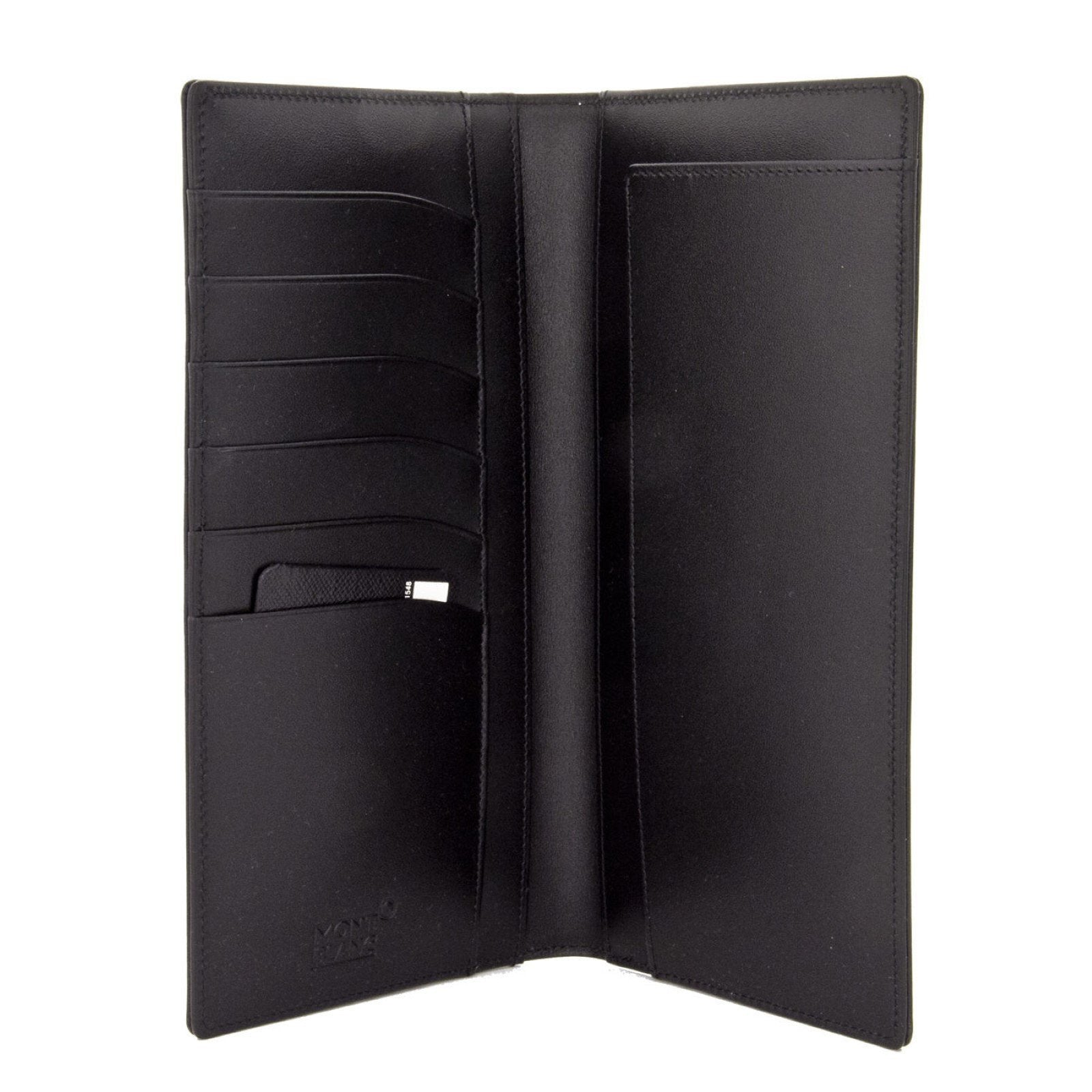 Montblanc portafoglio verticale 6 scomparti Meisterstück nero 35790