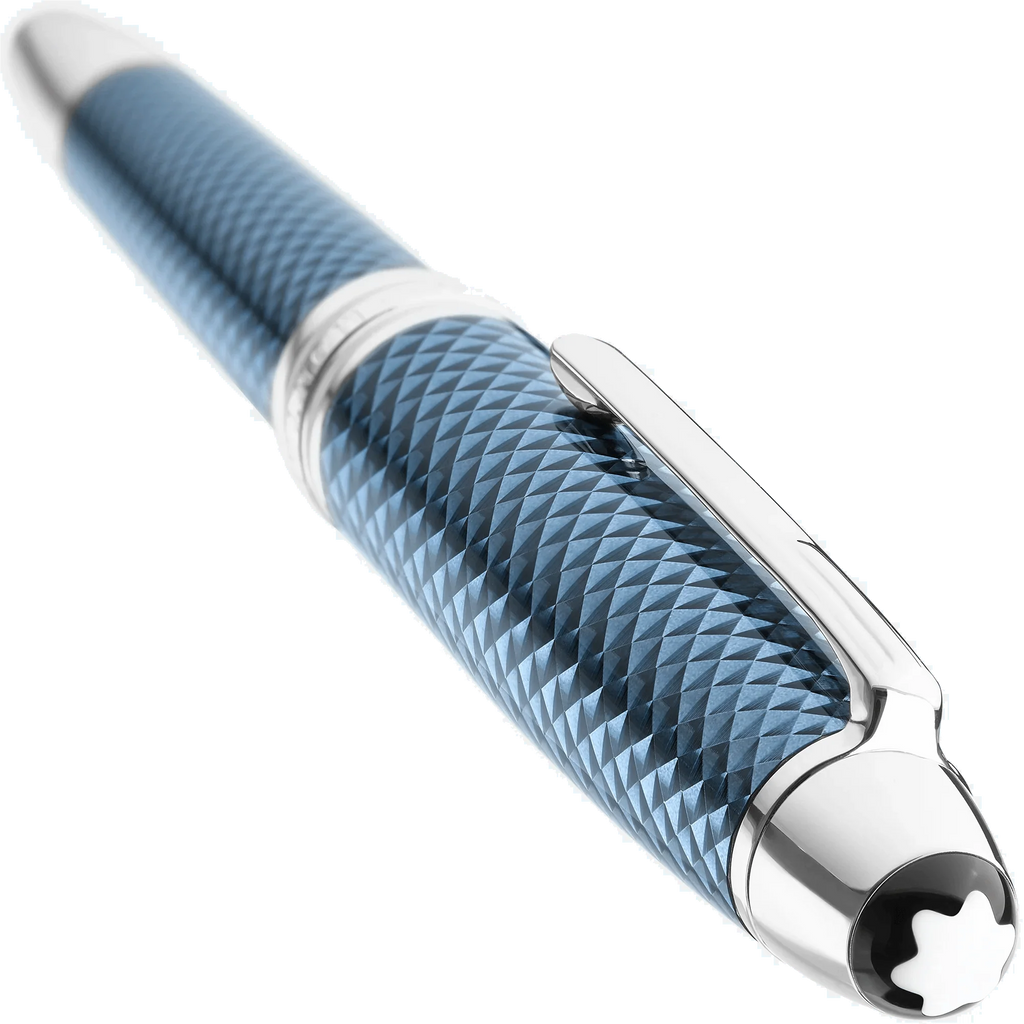 Montblanc roller Meisterstück Glacier Solitaire blu 129408