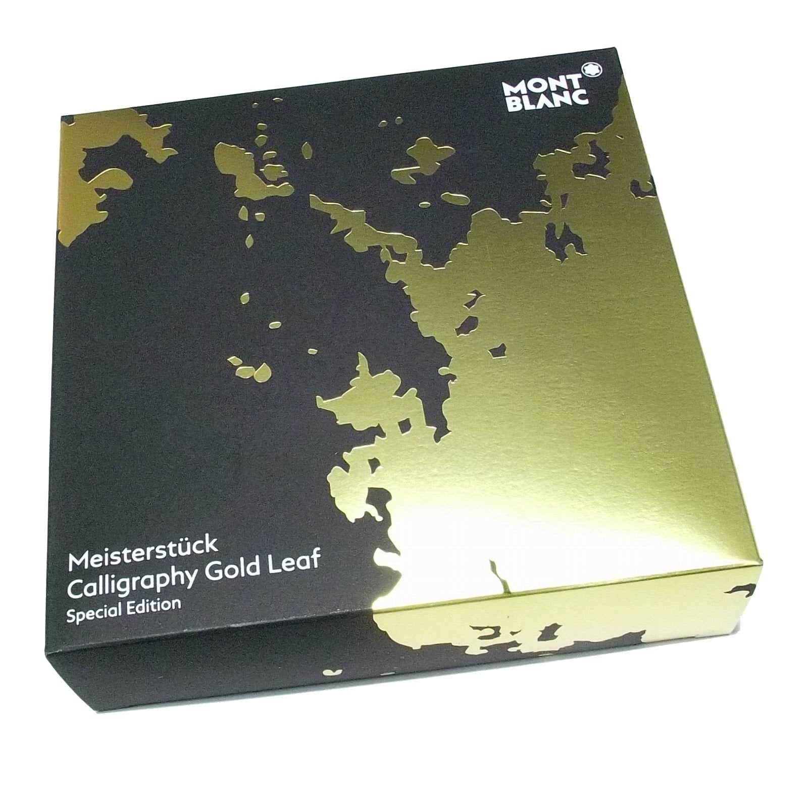Montblanc roller Meisterstück Solitaire Calligraphy foglia d'oro 119689