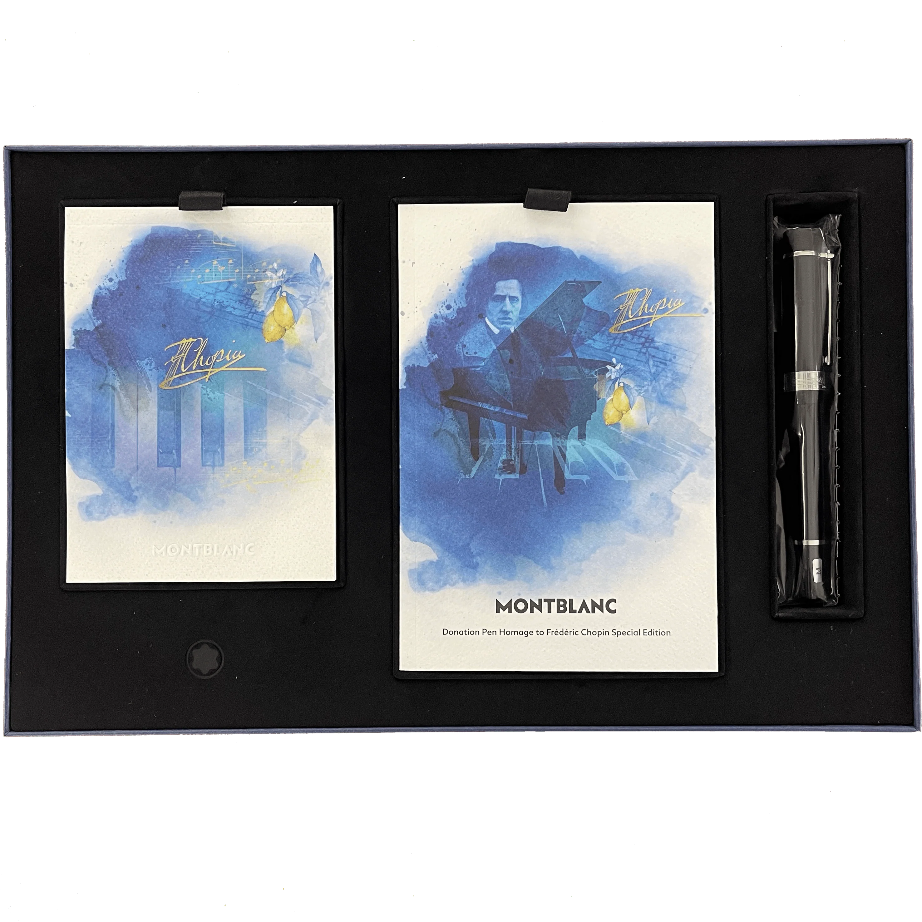 Montblanc stilografica Donation Pen Set Frederic Chopin punta M + blocco note 127640