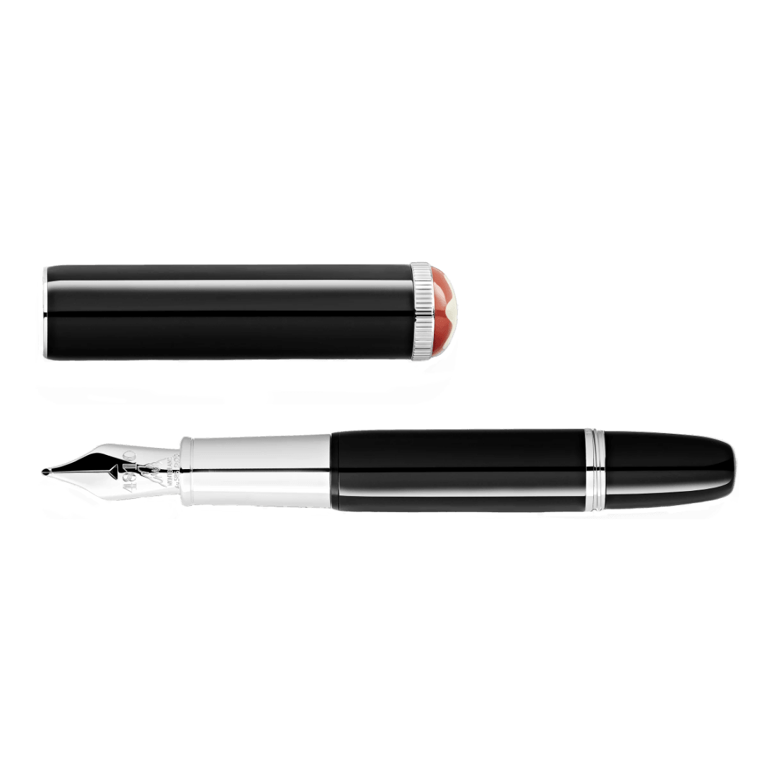 Montblanc stilografica Heritage Rouge et Noir “Baby” Edizione Speciale Nera punta M 127801