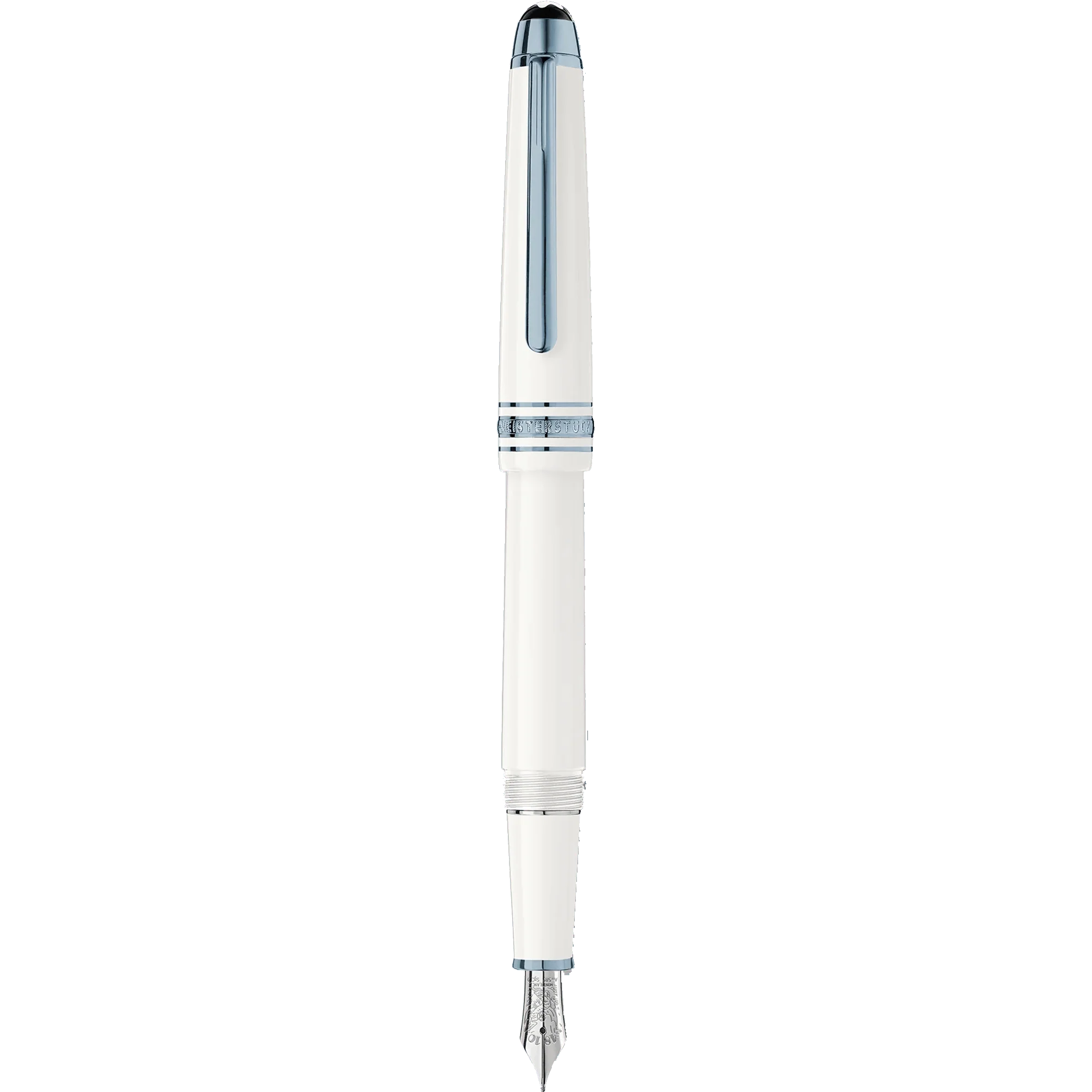 Montblanc stilografica Meisterstück Glacier Classique bianca punta F 129398