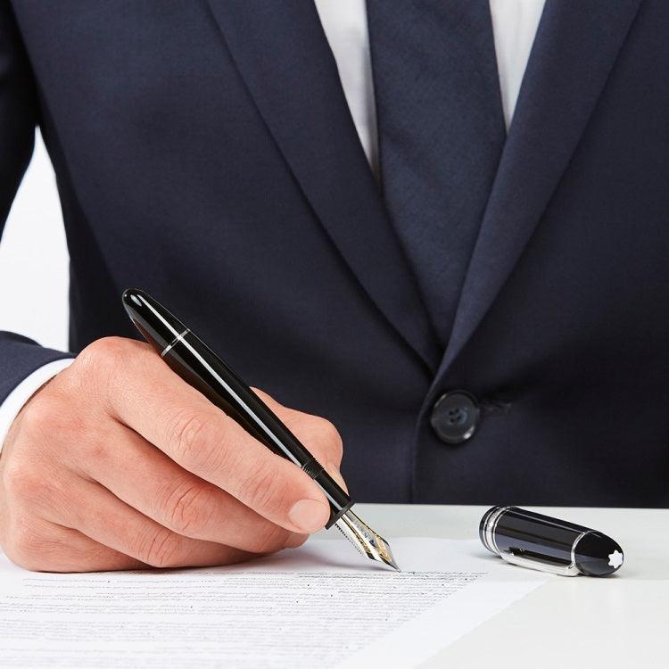 Montblanc stilografica Meisterstück Platinum 149 punta M 114229 nuova referenza 132105