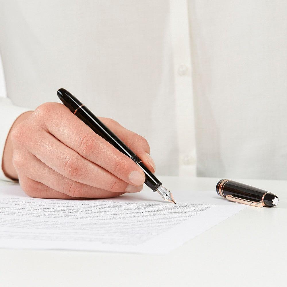 Montblanc stilografica Meisterstück Red Gold Coated 132485