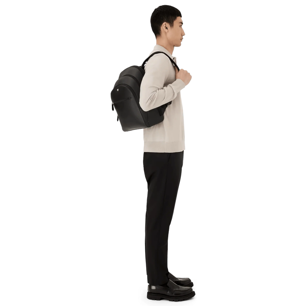 Montblanc zaino medio con 3 scomparti Montblanc Sartorial nero 130275