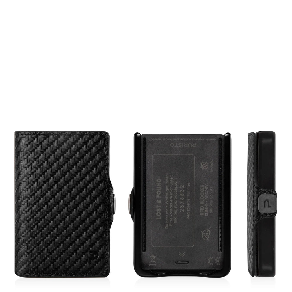 KLIK Minimal SLIM senza portamonete Carbon