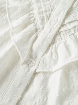 name it NMFTASHJA 13251619 Cloud Dancer Bianco - Camicia Elegante Bambina Cerimonia 2-8 Anni