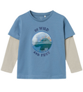 name it maglietta manica lunga da bambino NMMKEKAN 13232042 blu