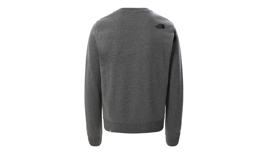 The North Face Felpa girocollo da uomo con logo ricamato Drew Peak Crew NF0A4T1EDYY1 grigio-nero