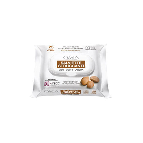 OMIA SALVIETTE STRUCCANTI VISO-OCCHI-LABBRA ALL'OLIO DI ARGAN
