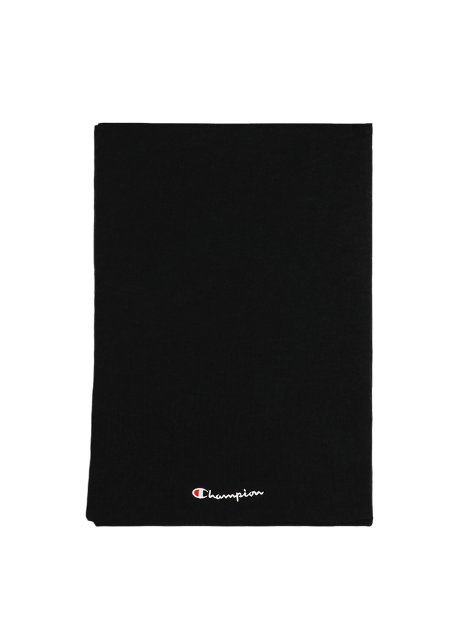 Champion sciarpa con logo ricamato 806066 KK001 nero - Accessorio elegante e caldo per outfit sportivi
