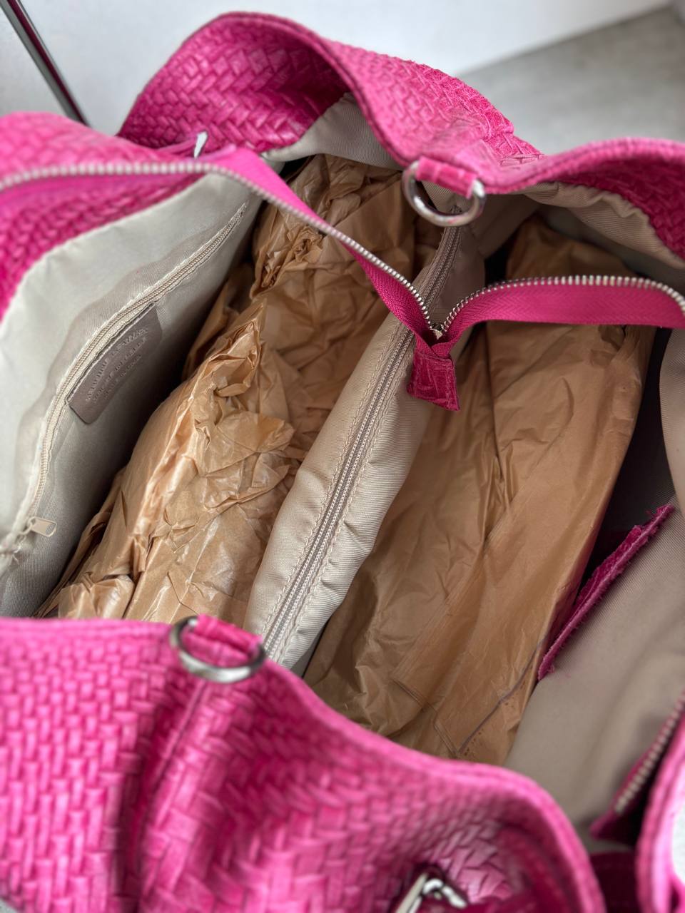Woven Leather Tote