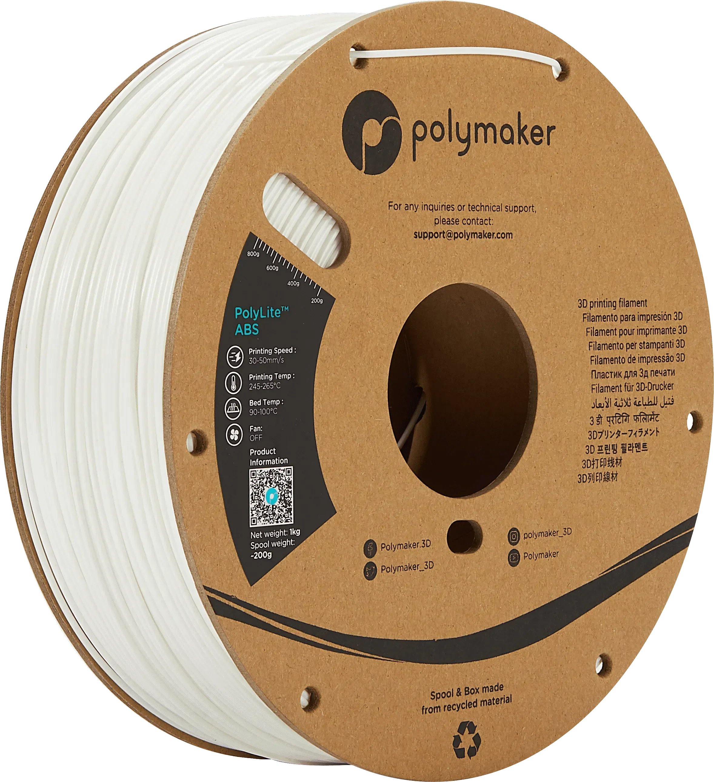 POLYMAKER POLYLITE ABS 1.75mm/1KG