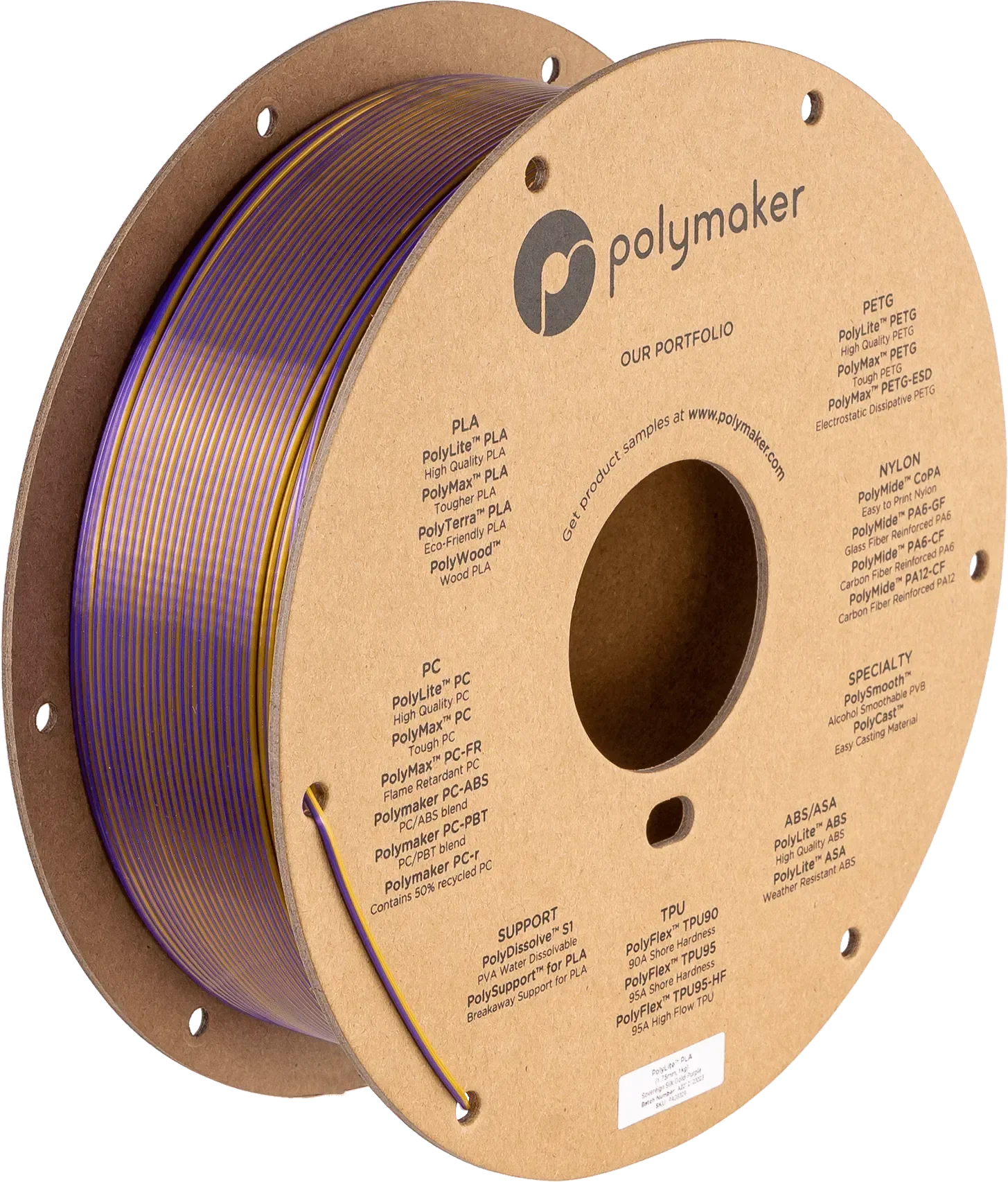 POLYMAKER POLYLITE SILK PLA DUAL COLOR 1.75mm/1KG