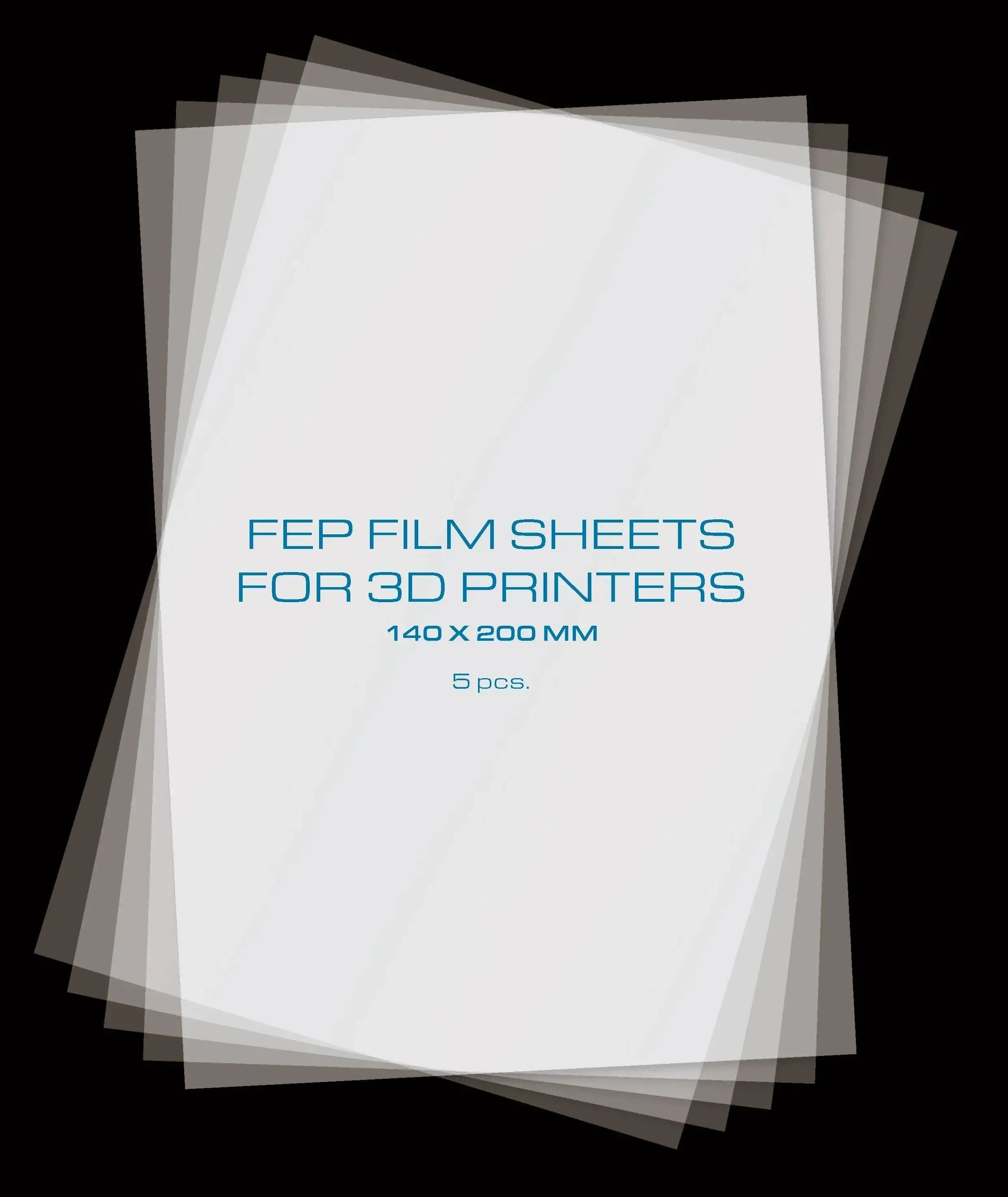 PRIMACREATOR FEP FILM SHEETS FOR 3D PRINTERS - 140 X 200 MM - 5-PACK