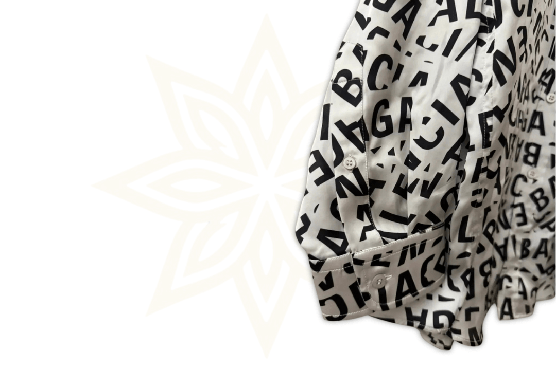 BALENCIAGA "All Over Logo" Camicia Oversize – Taglia 34
