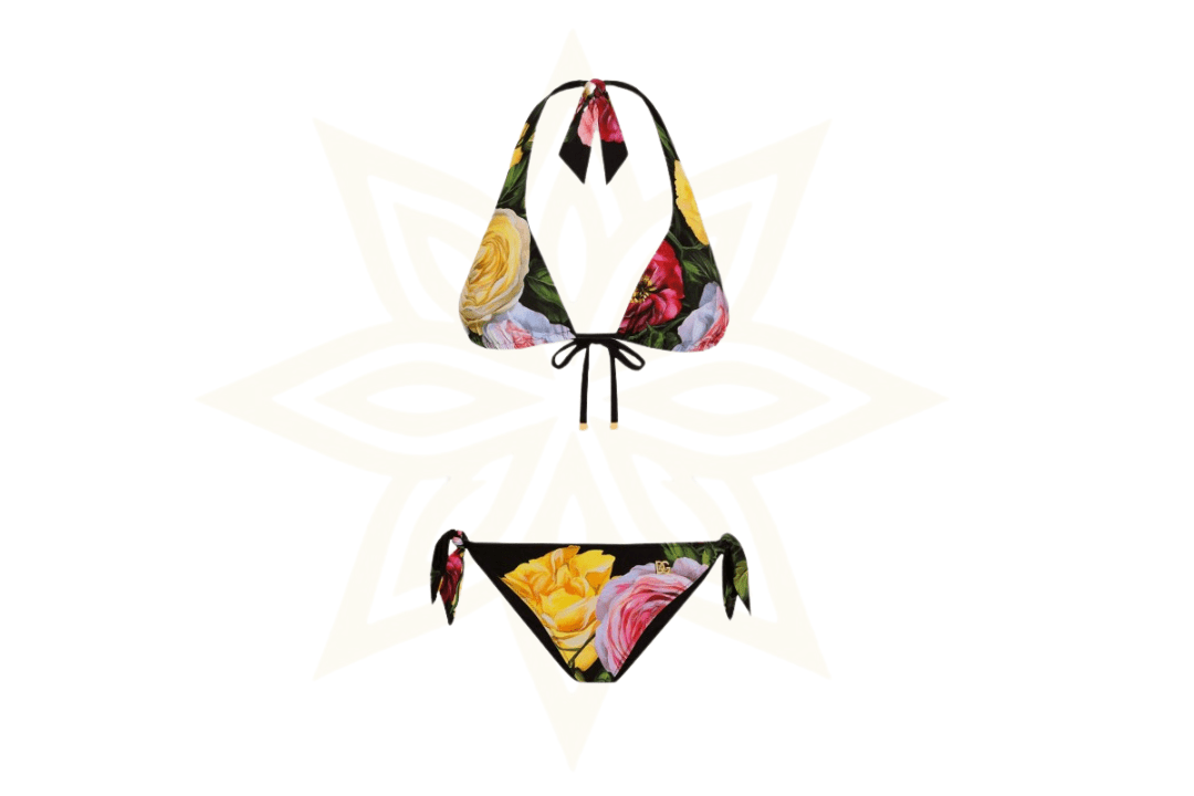 Bikini Dolce & Gabbana con stampa floreale iconica – Nuovo da boutique
