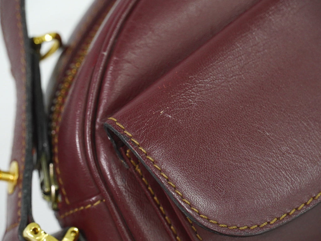 Cartier Must de Cartier Bordeaux in Pelle – Crossbody Vintage