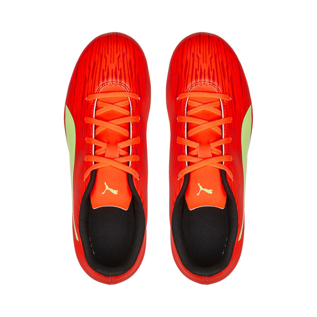 Puma scarpa da calcio da ragazzo Rapido III FG-AG 106576 07 rosso-giallo