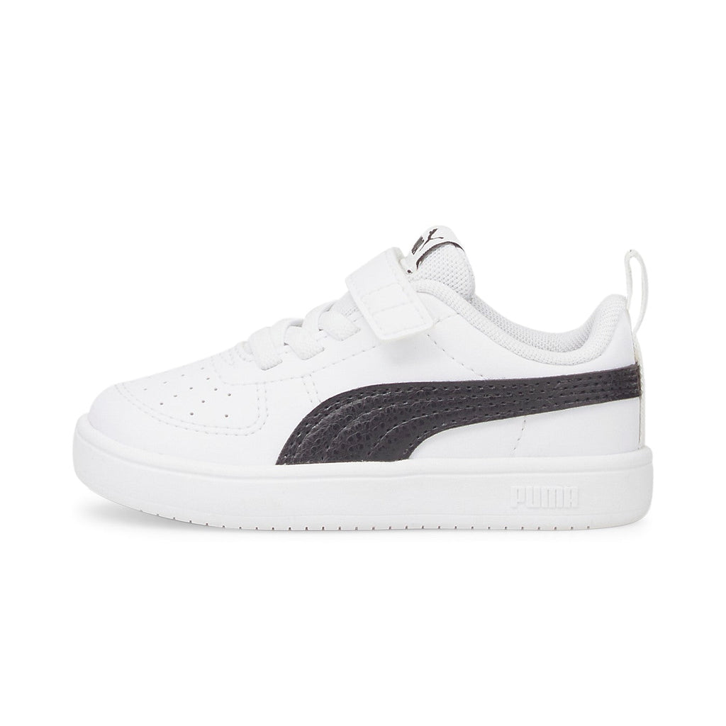 Puma scarpa Sneakers da bambino con velcro Rickie AC + Inf 384314 03 bianco-nero