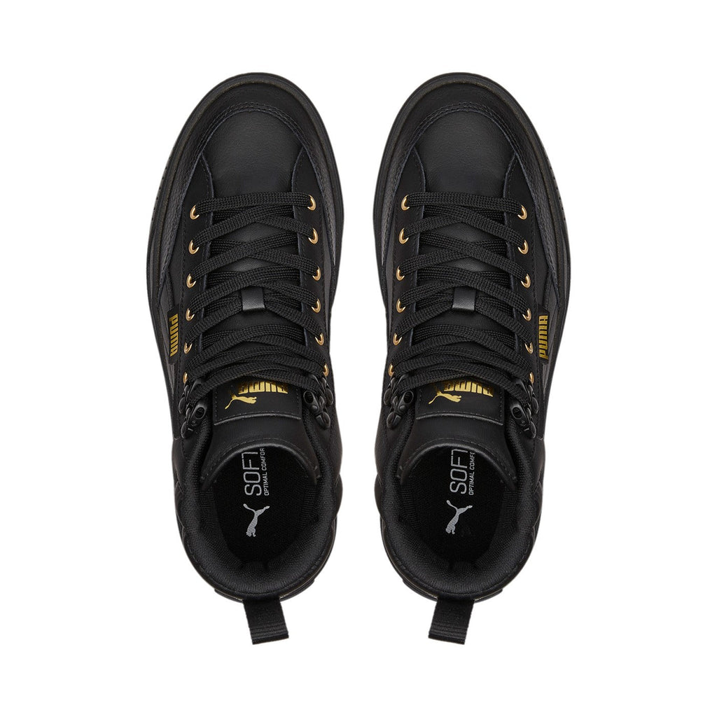 Puma scarpa sneakers da donna alta con zeppa Karmen Mid 385857 02 nero