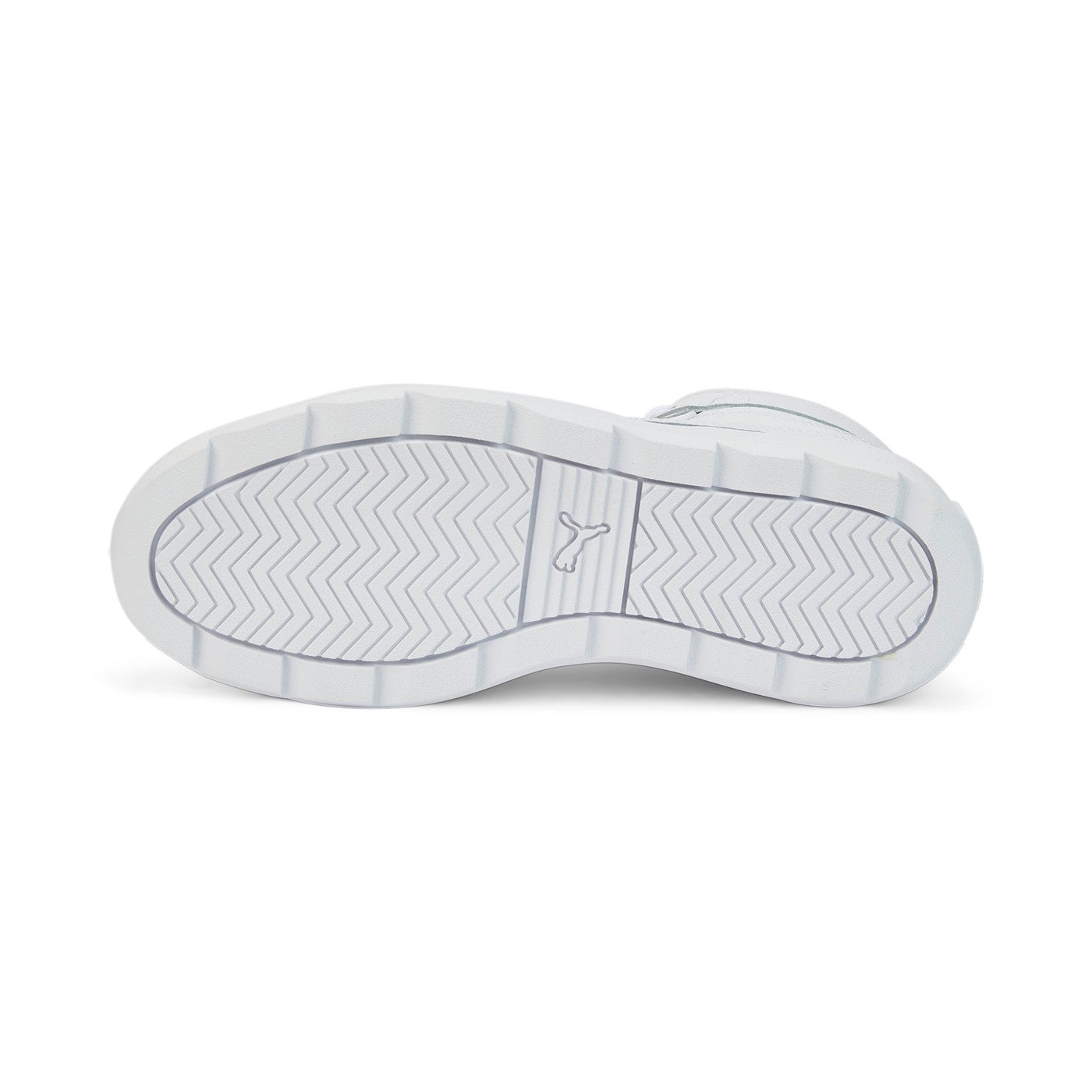 Puma scarpa sneakers alta con zeppa Karmen Rebelle Mid 387213 01 bianco