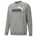Puma Felpa girocollo con stampa grande ESS+ 2 Col Big Logo Crew FL 586762 54 black-tangerine