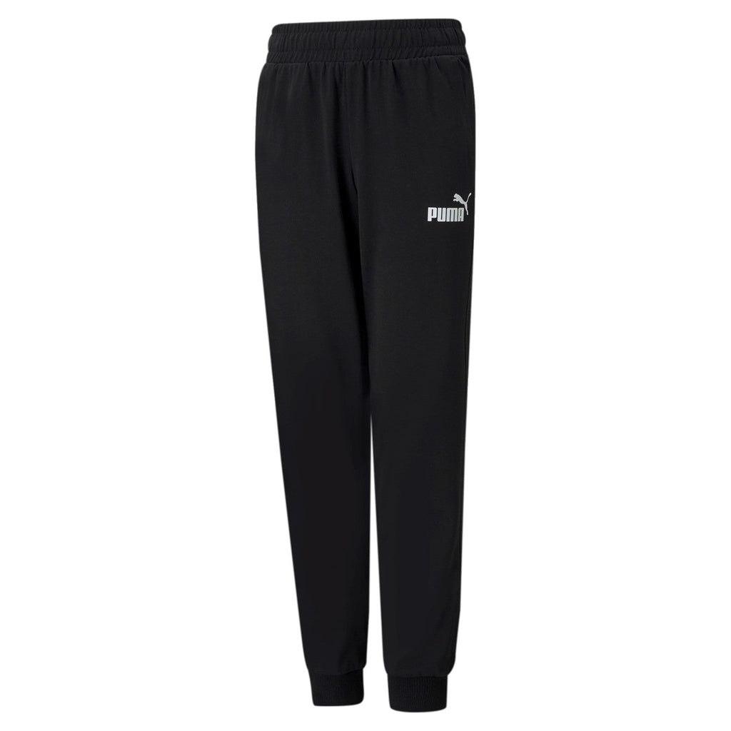 Puma Pantalone sportivo da ragazzo in cotone Jersey ESS Pants 586977 01 nero