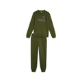 Puma tuta sportiva da ragazzo con felpa girocollo e pantalone con elastico Logo 670884-31 mirto