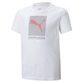 Puma maglietta manica corta da bambino Active Sports Graphic 846993 02 bianco