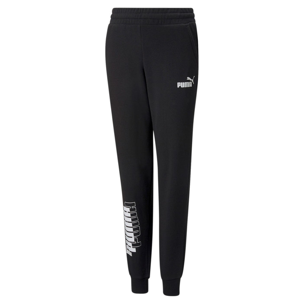 Puma pantalone sportivo da ragazzo Power Logo 847299 01 nero