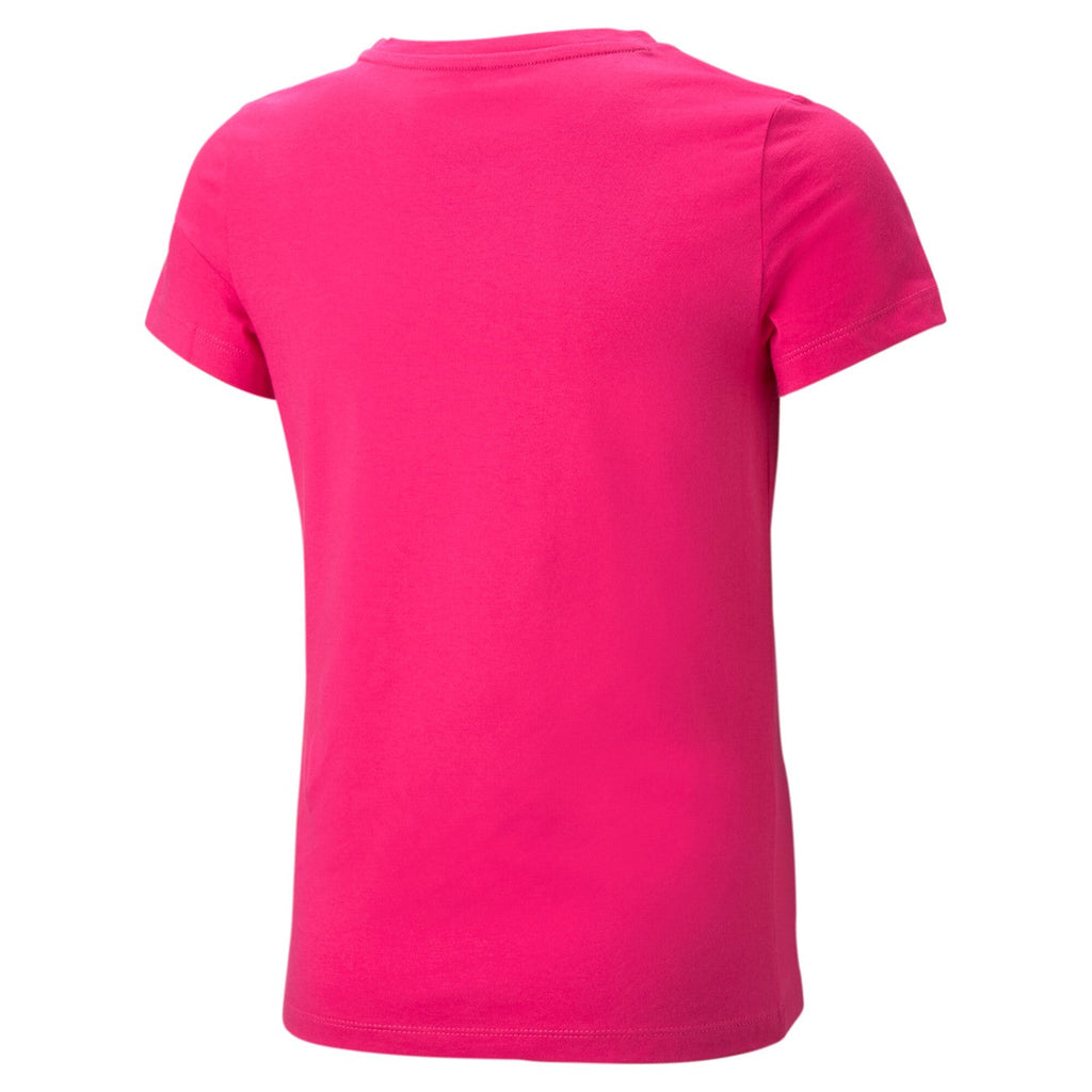 Puma maglietta manica corta da ragazza con logo stampato ESS 587029 01 orchidea