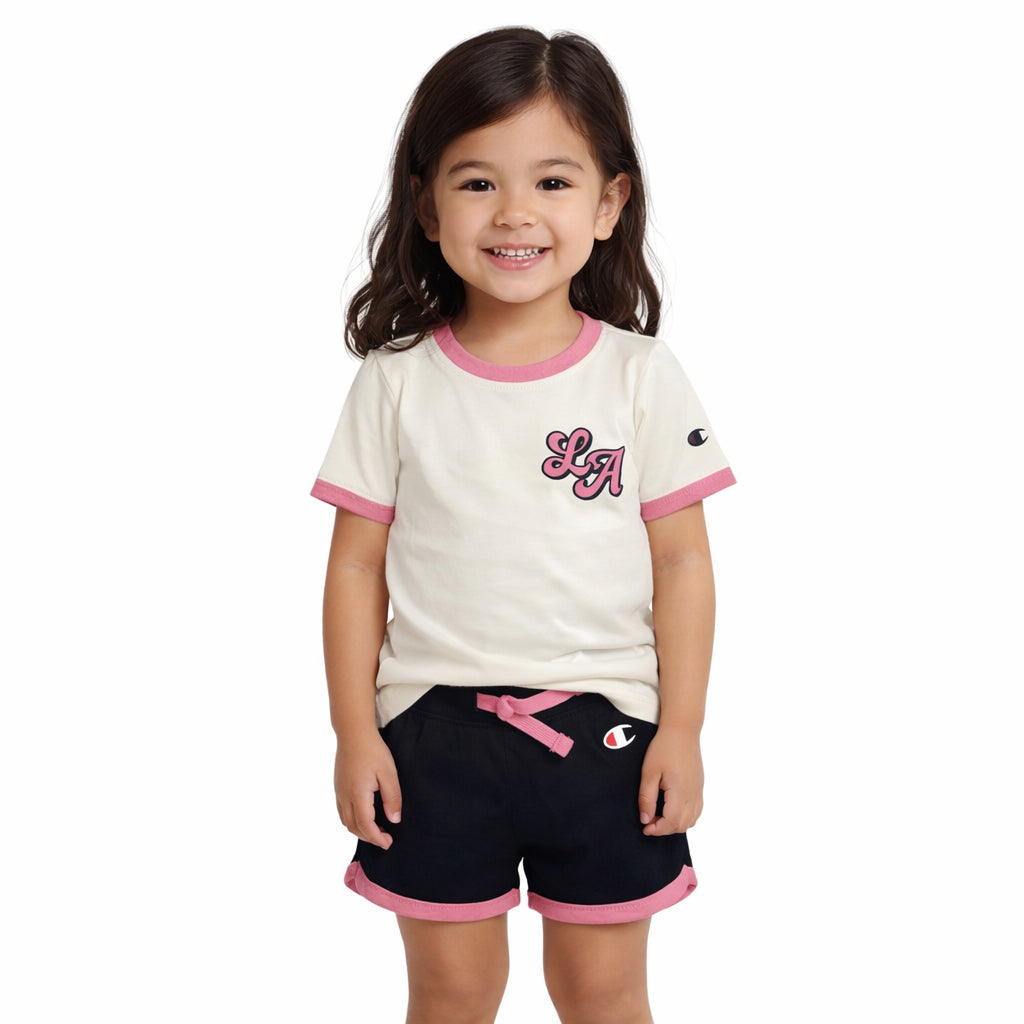 Champion Set Bambino Maglietta e Pantaloncino 405369 YS084 - Giallo