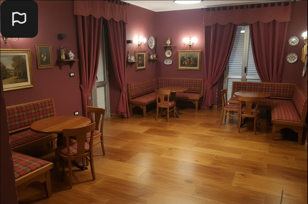 Angolo Panca 153x153 per Arredo Pub Paninoteca Roma Bergamo Pavia Grosseto Aosta Biella Torino