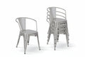 Sedia in Metallo Grigio in stock per arredo bar-gorizia