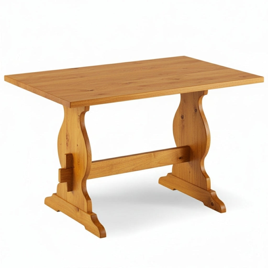 Tavolo Fratino Legno Pino Tinta Miele 80 Roma Bergamo Pavia Grosseto Aosta Biella Torino