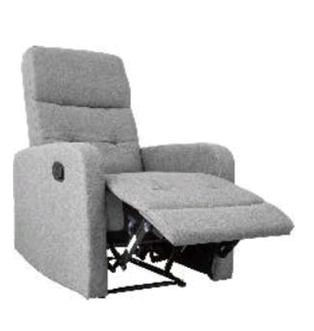 Poltrona Relax Reclinabile in Tessuto con Sistema a Leva - Comfort Classico