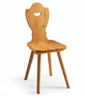 Sedia Bove in Legno di Pino - Stile Tirolese