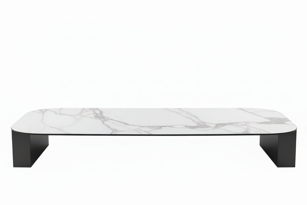 Piani effetto marmo per Basamento Nemo Doppio - Laminato Stratificato Compact con Fori M6