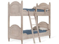 Letto a castello in abete massiccio smontabile