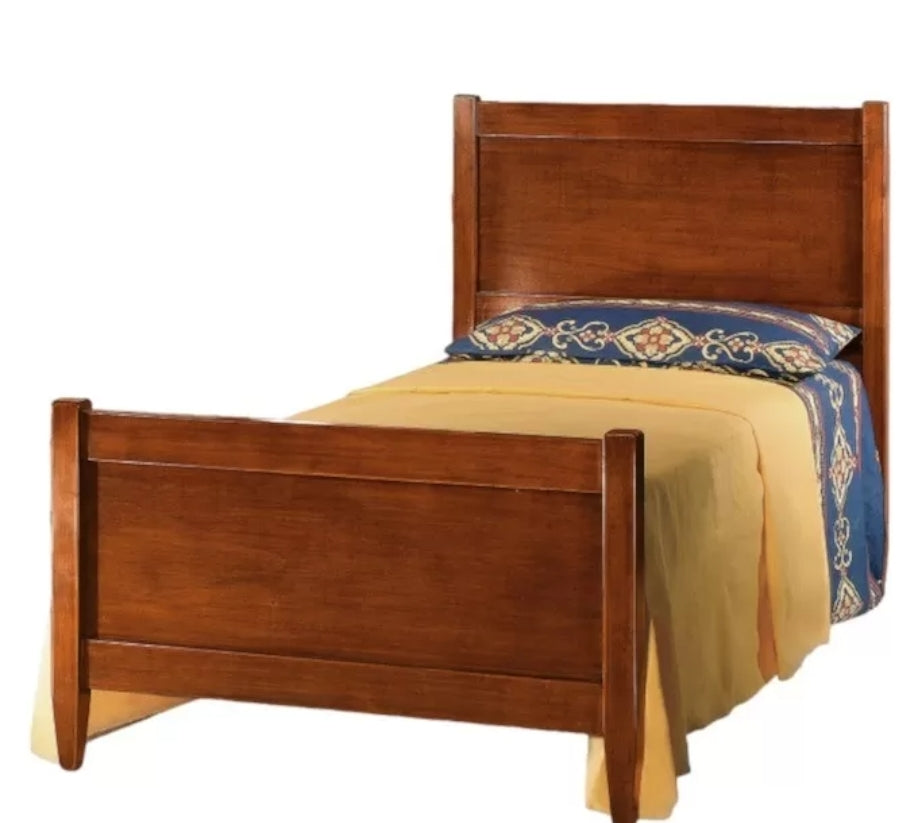 Letto 1 Piazza e Mezza Legno Arte Povera Tinta Noce 131x210x108 Roma Bergamo Pavia Grosseto Aosta Biella Torino