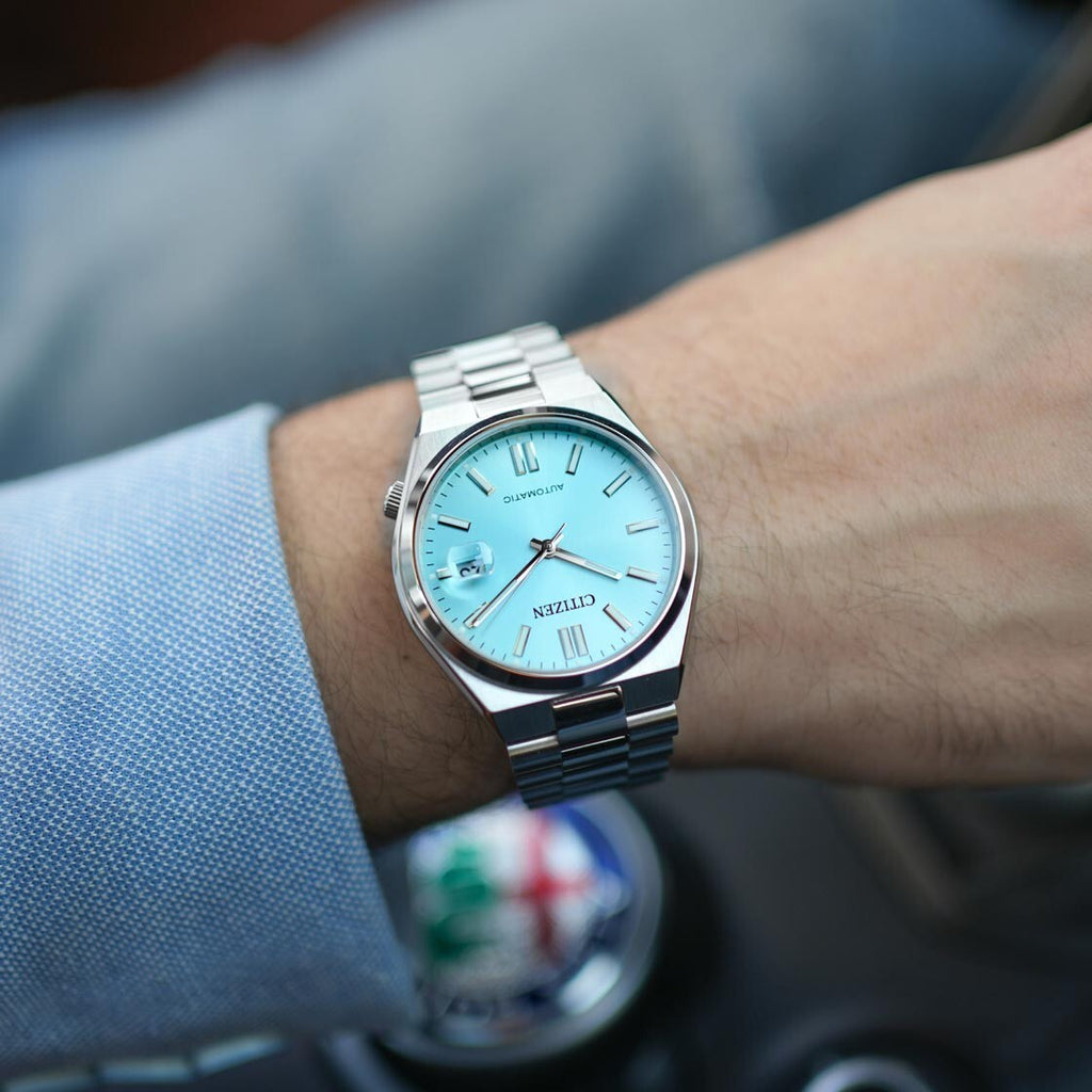Citizen Tsuyosa Automatic 8210 Light Blue Dial – Orologio Meccanico Uomo – Cod. NJ0151-88M
