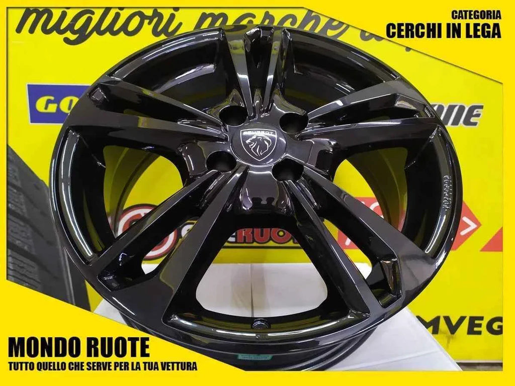 4 KIT Cerchi In Lega MAK EMBLEMA da 16 Pollici per PEUGEOT 1007 206 207 307 308